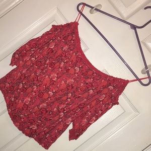 Cold shoulder crop top